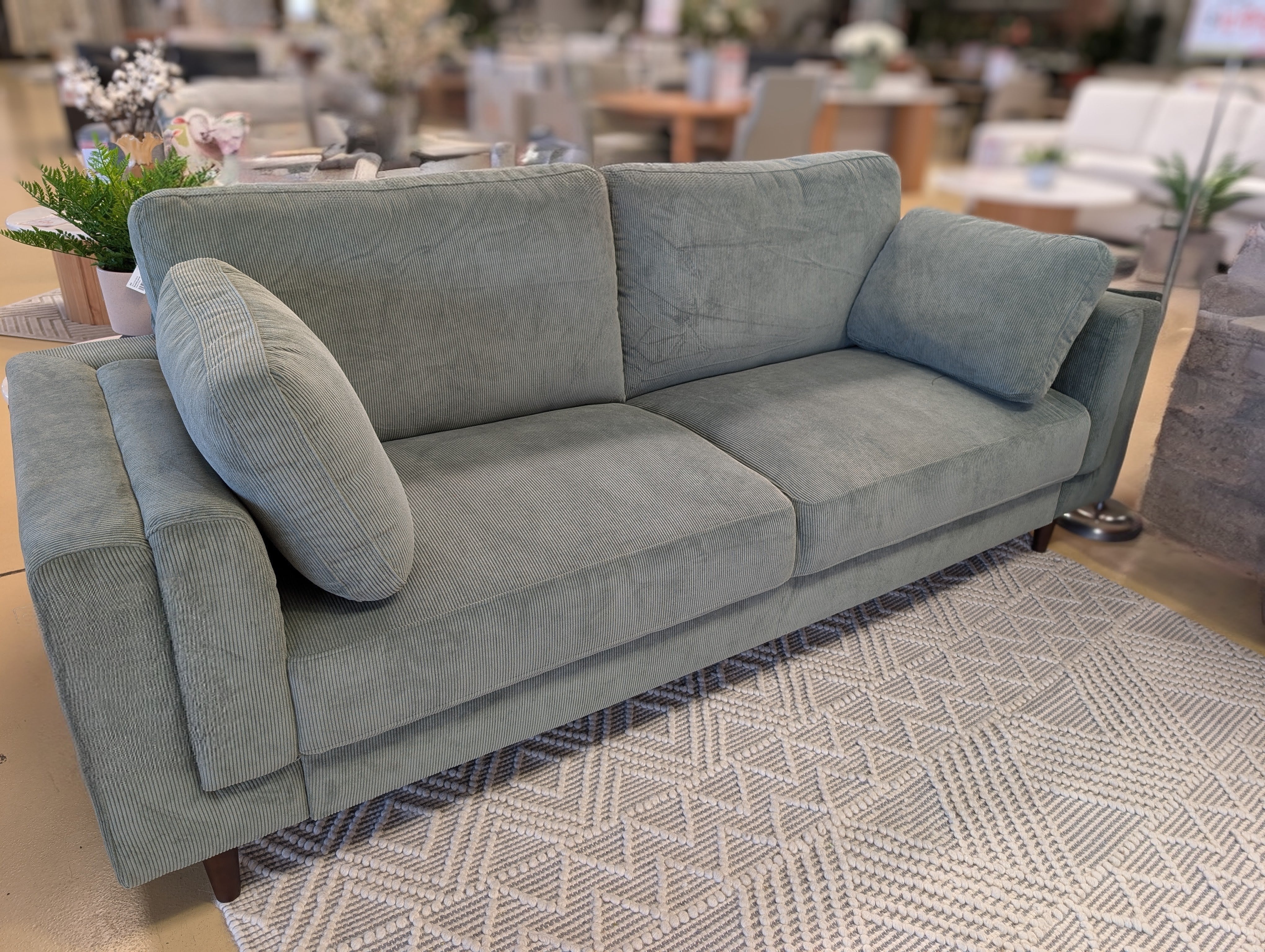 AMELIA 3 Seater Sofa GREEN
