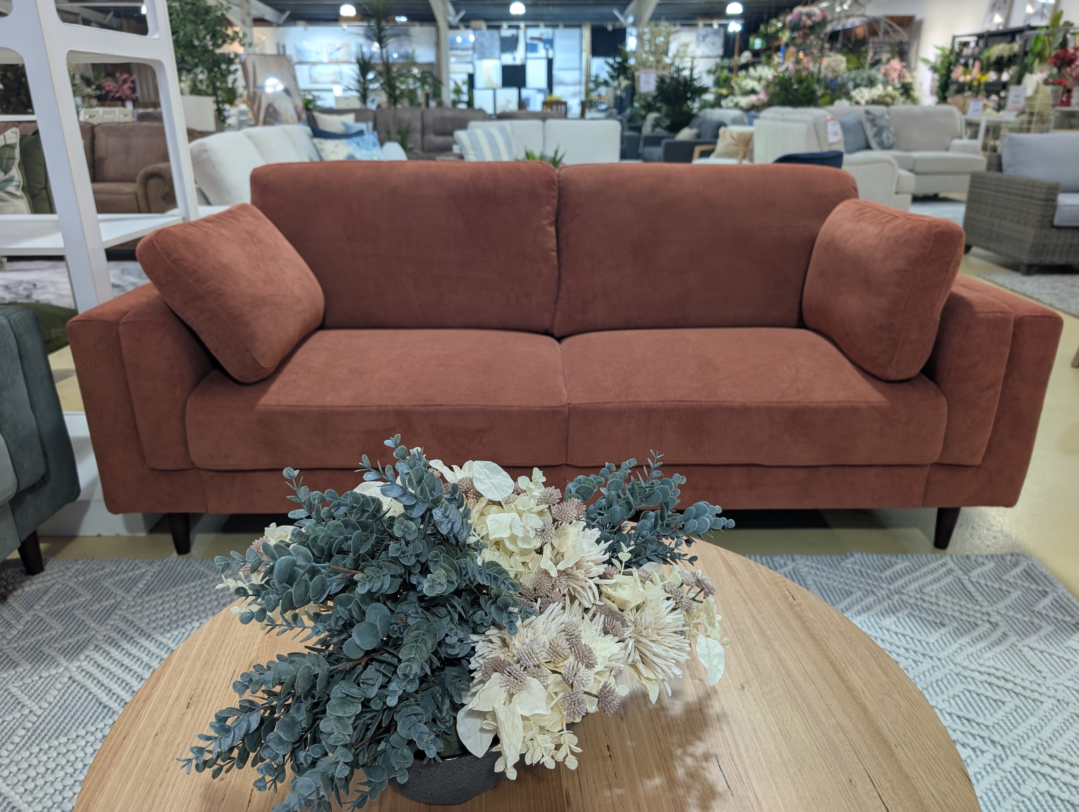 AMELIA 3 Seater Sofa ORANGE