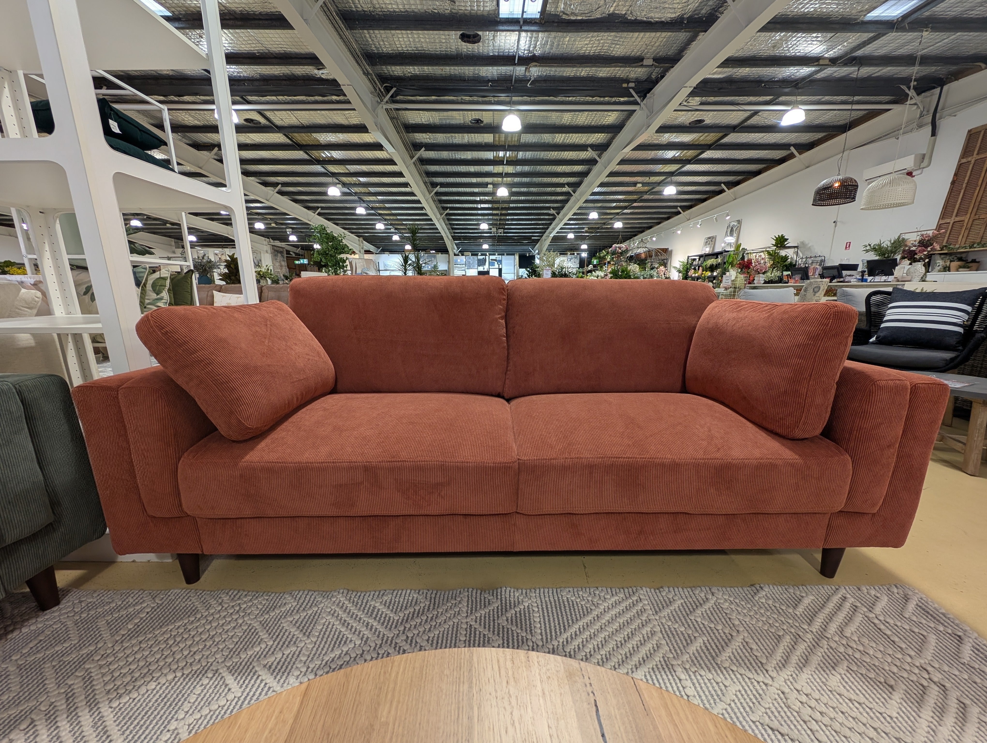 AMELIA 3 Seater Sofa ORANGE
