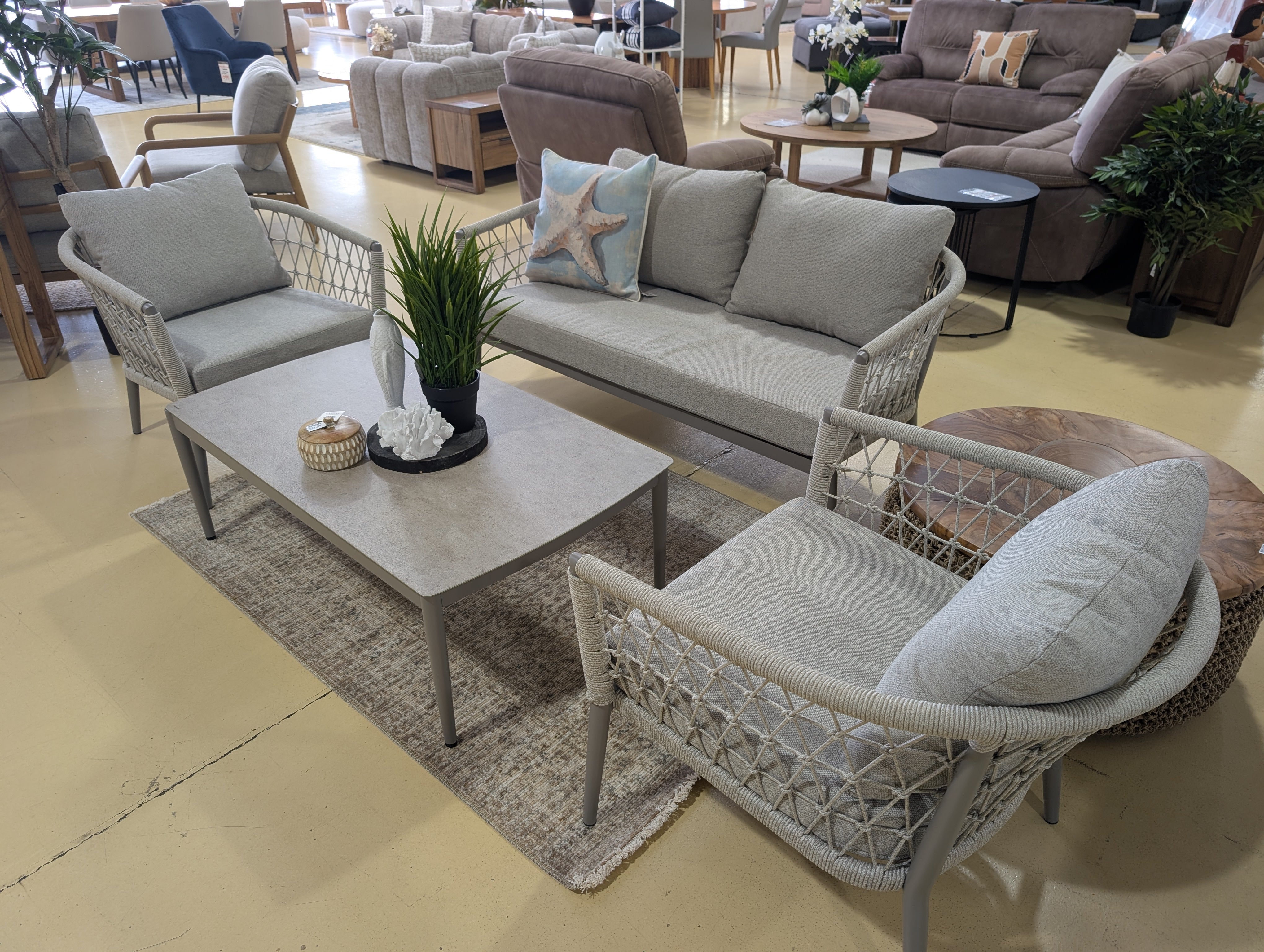 BELLCARA 4 PC Outdoor Set- Taupe