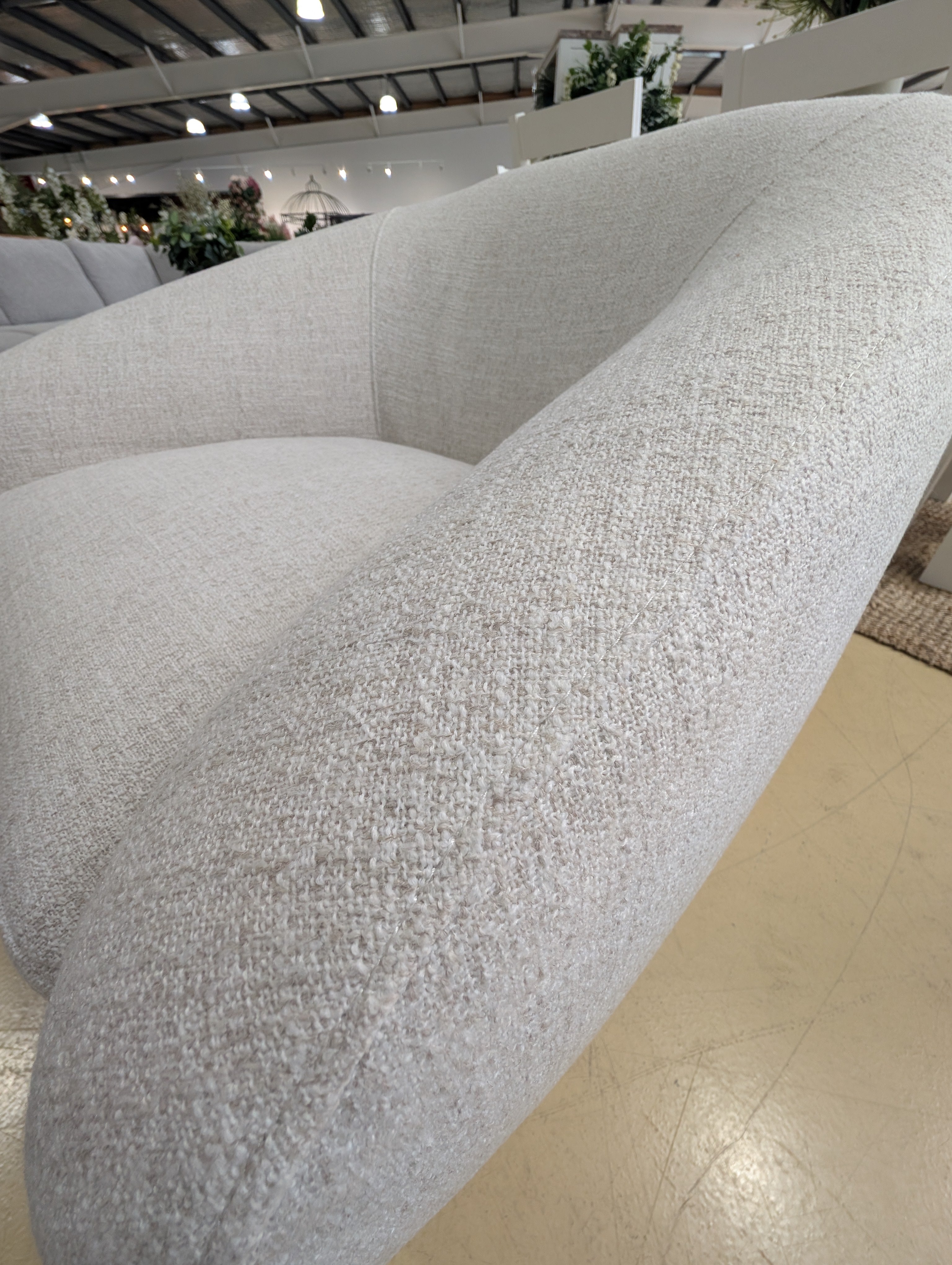 CURVE 2 Seater-Linen Sofa