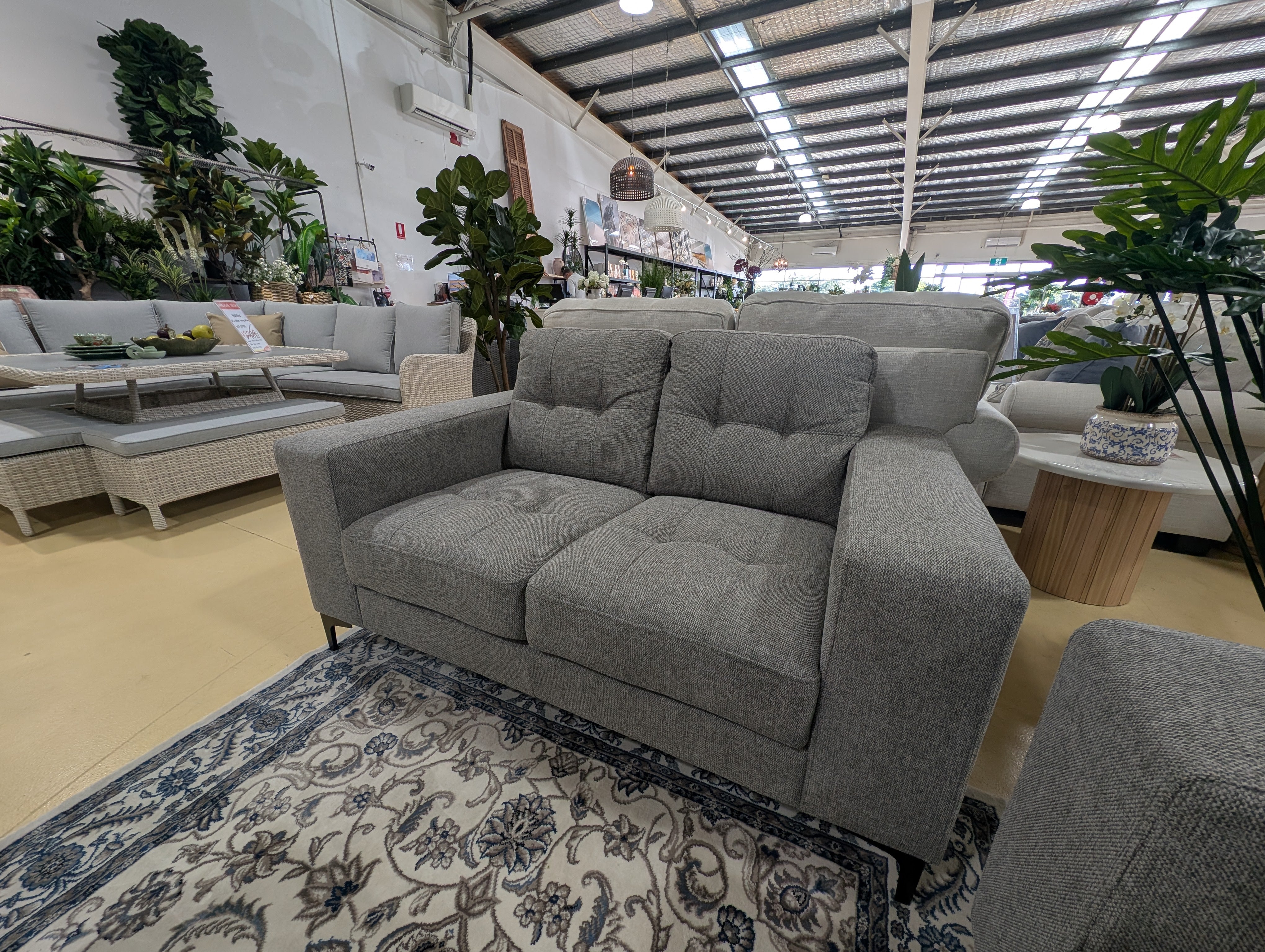 CARLON 2 Seater Sofa - Grey