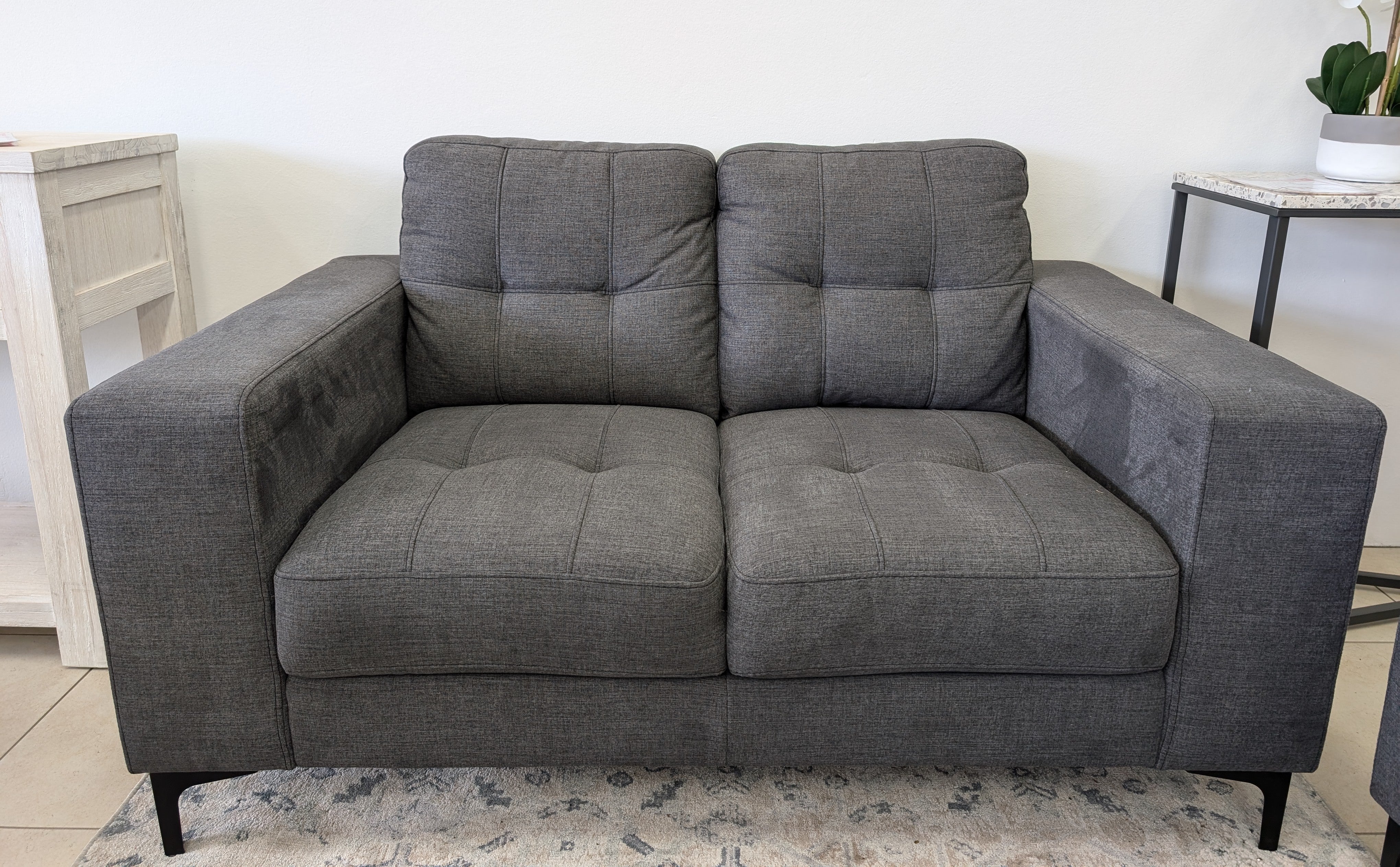 CARLON 2 Seater Sofa - Charcoal