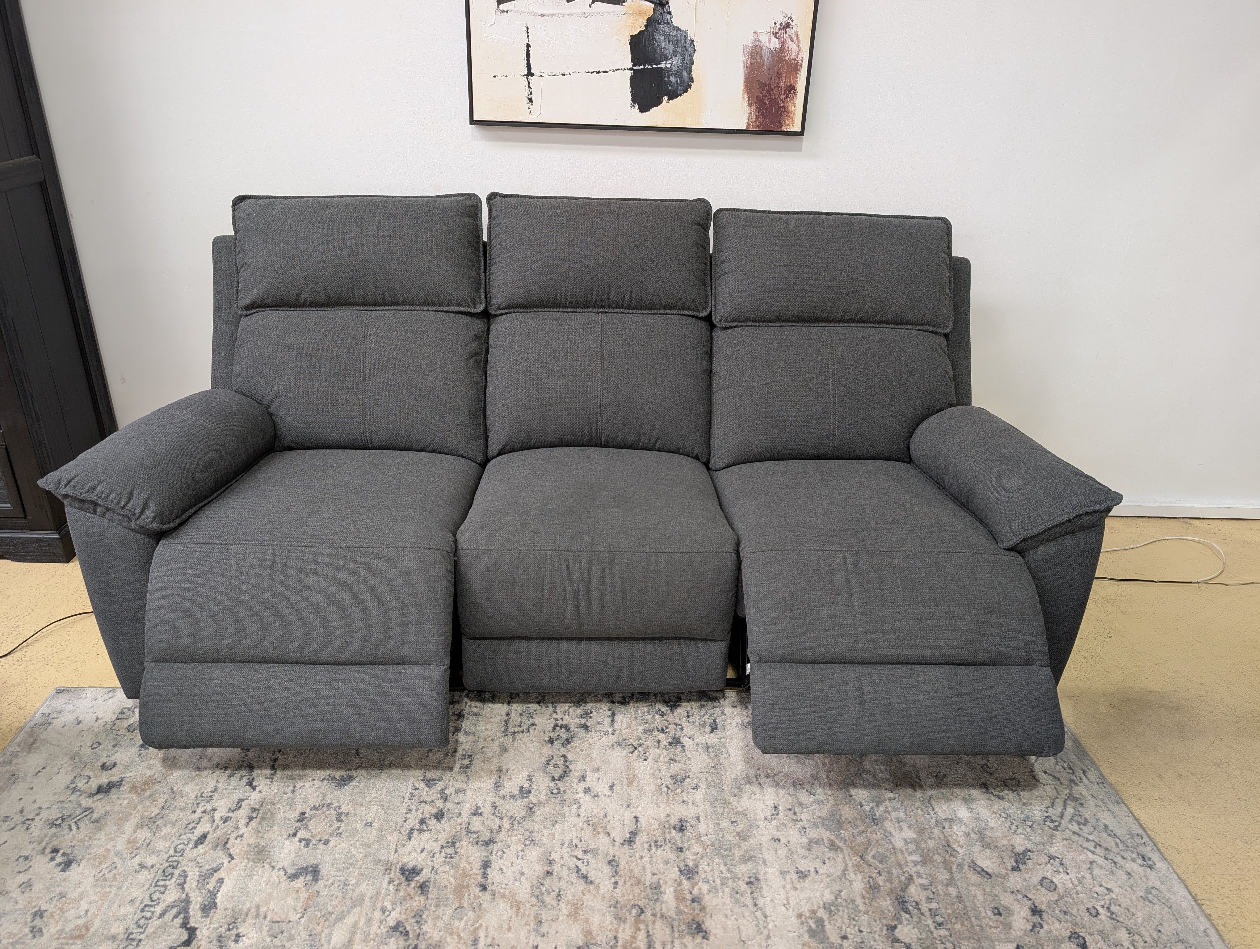 ESTELLA 3 seater Electric Recliner -Dark Grey