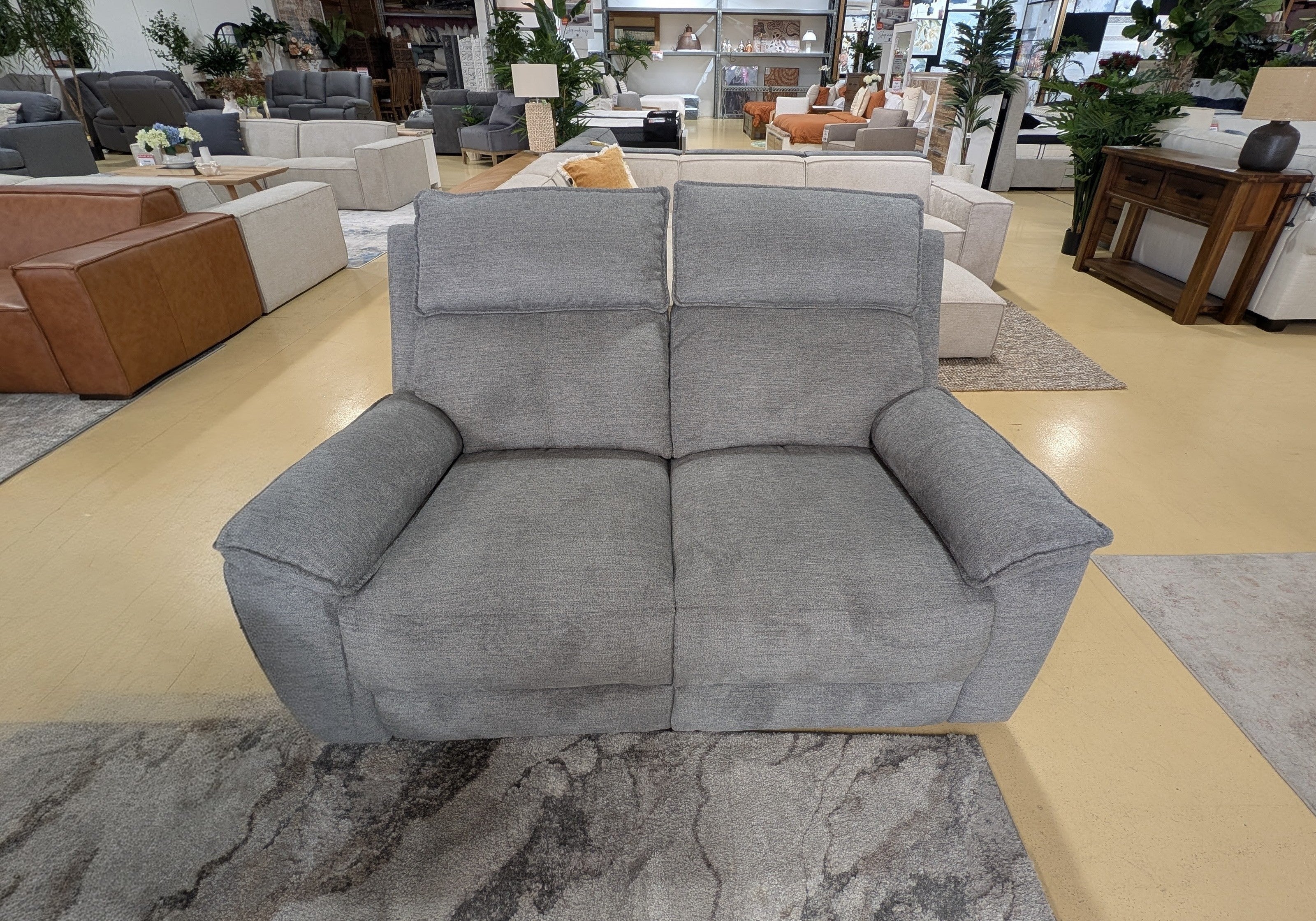 ESTELLA 2 Seater Manual Recliner - Grey