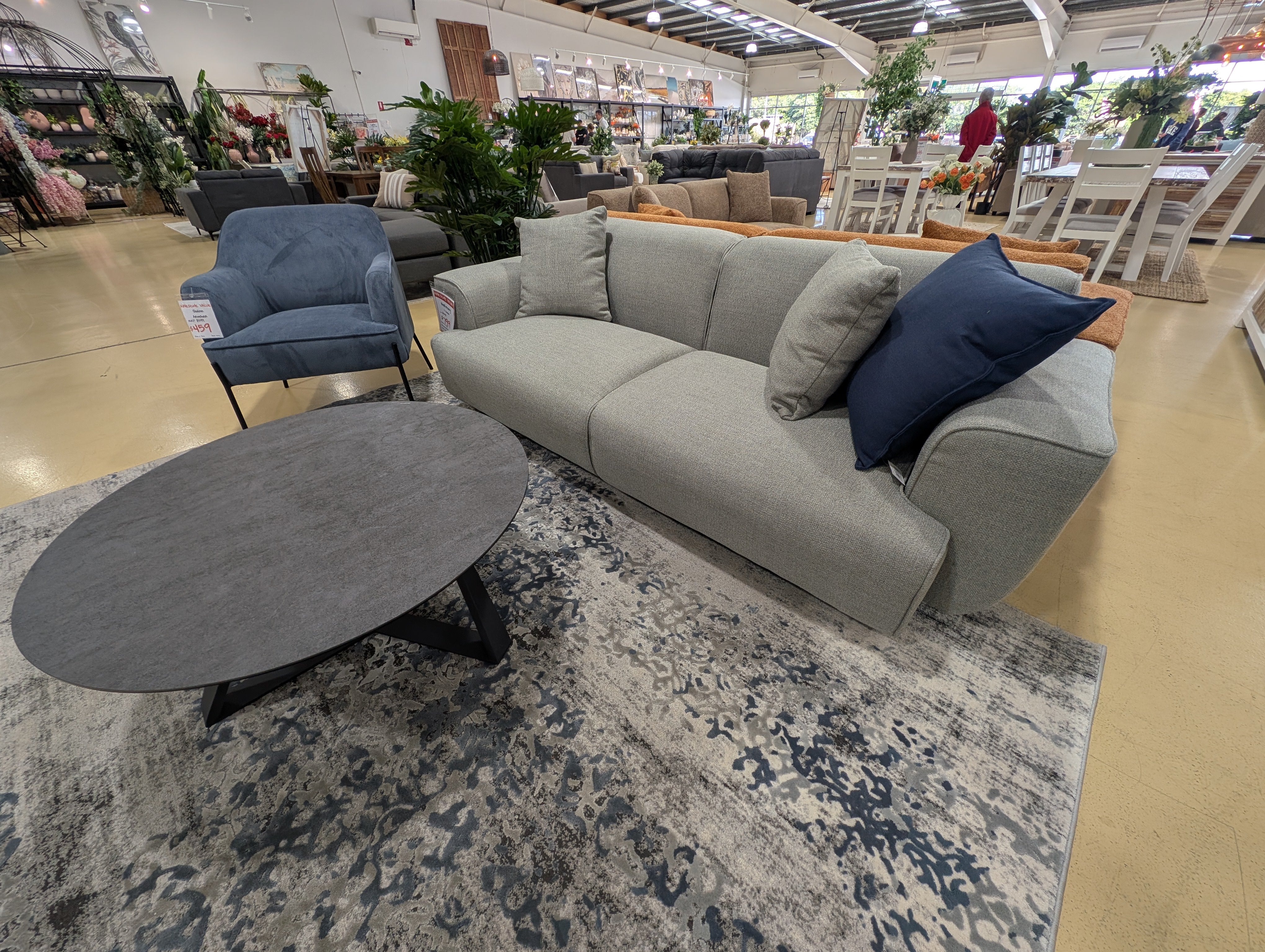 HARMONY 3 Seater Sofa - GREY
