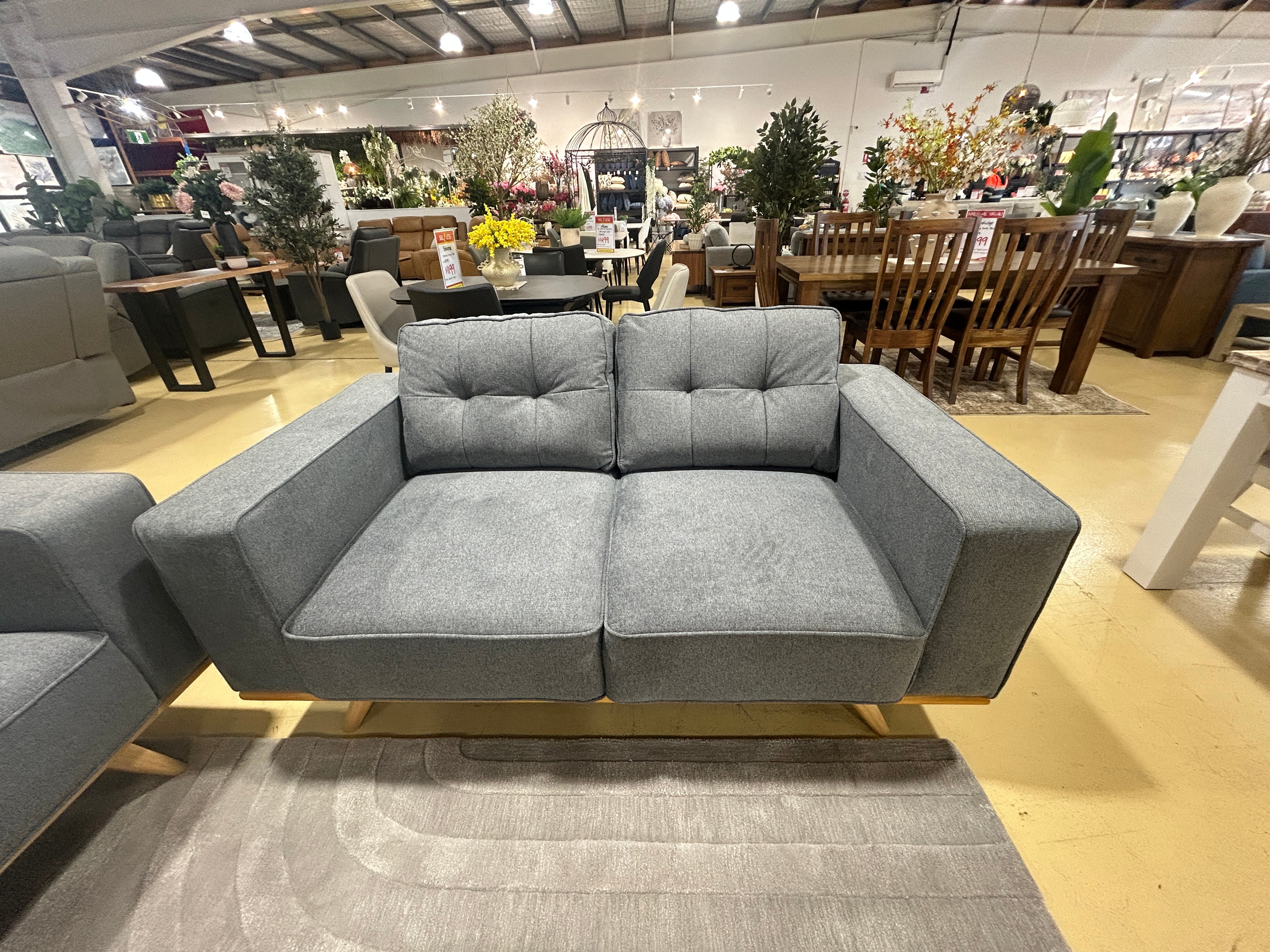 STIRLING 2 SEATER - LIGHT GREY