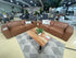 ZEPLIN 2 Seater Leather Lounge - Chesnut
