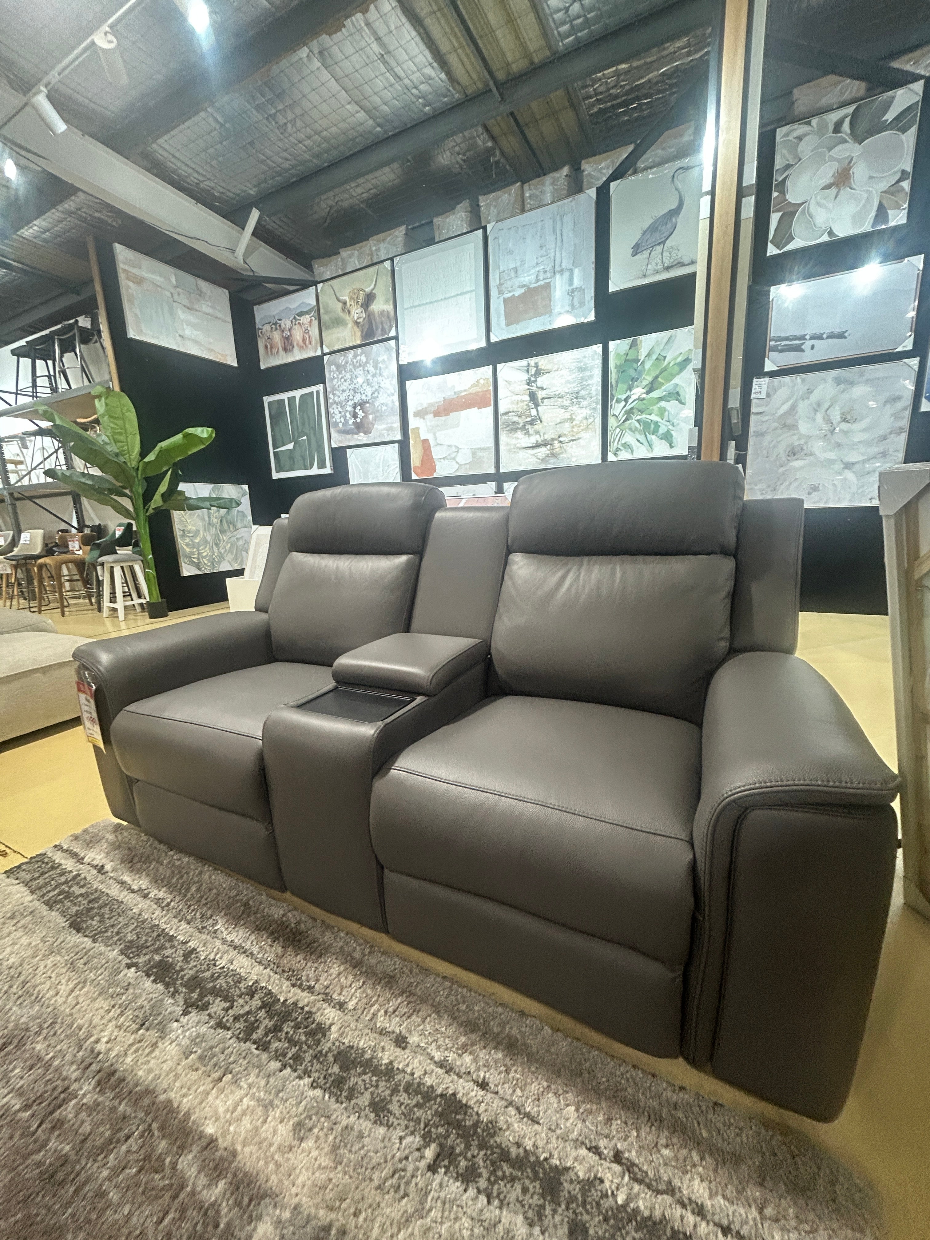 ALASKA LEATHER 2S LOU WITH 2ERER & CONSOLE-GRAPHITE / NEWSTEAD