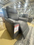ALASKA LEATHER SINGLE ELEC RECLIENER - GRAPHITE / NEWSTEAD