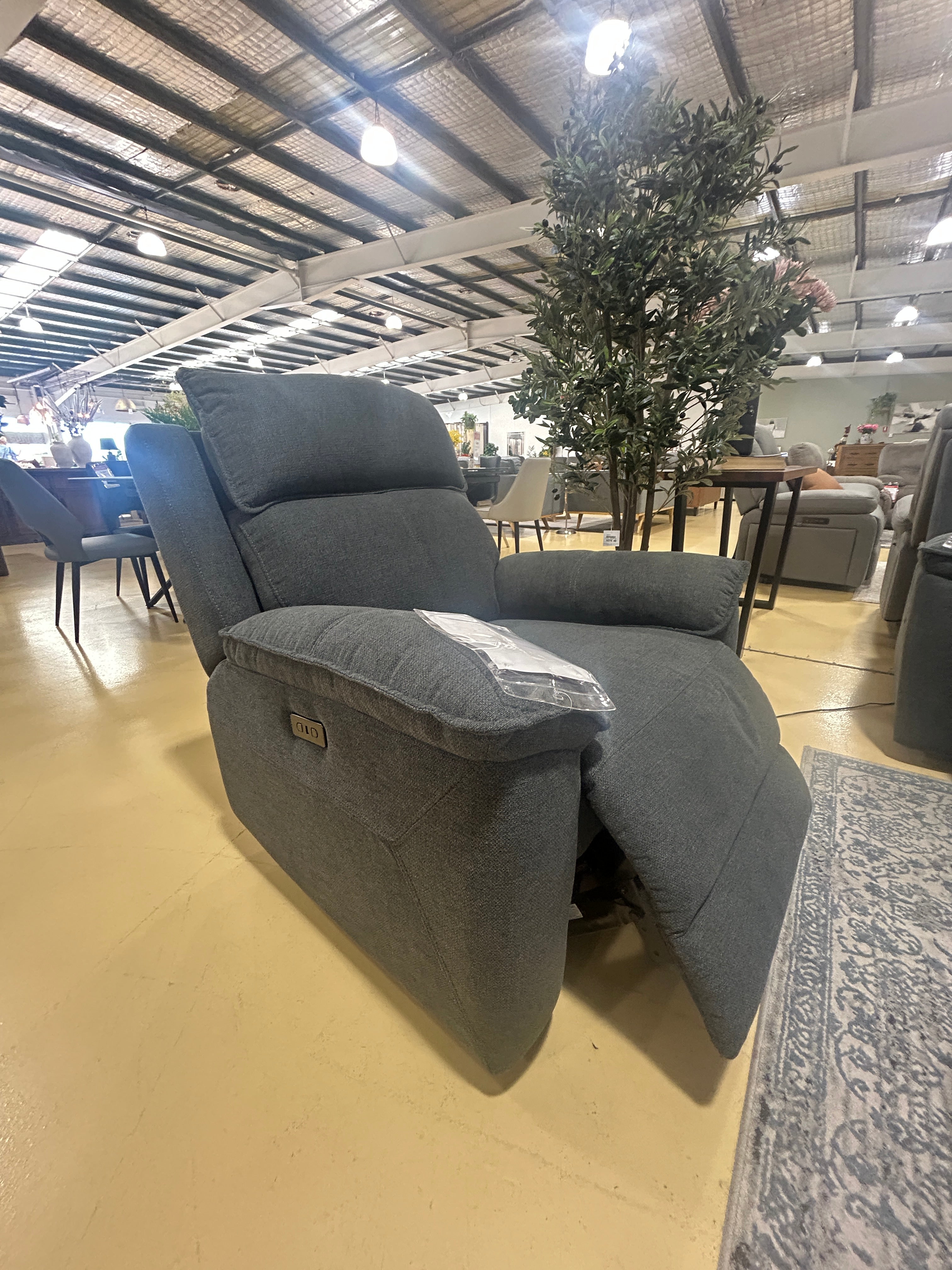 ESTELLA 3ERR +ER + ER Recliner Suite (ELEC) - Dark Grey
