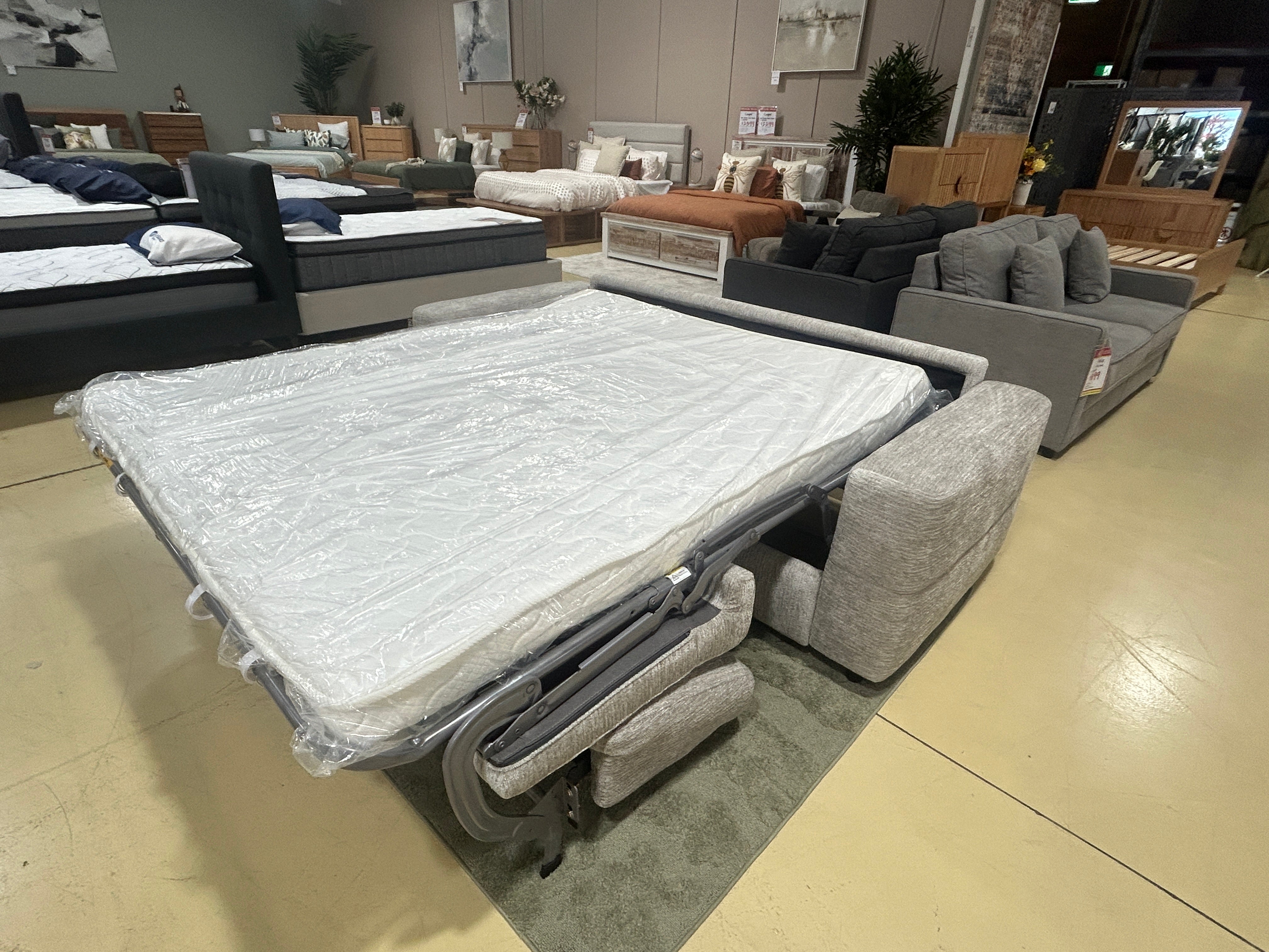 BRONTE SOFA BED - STONE