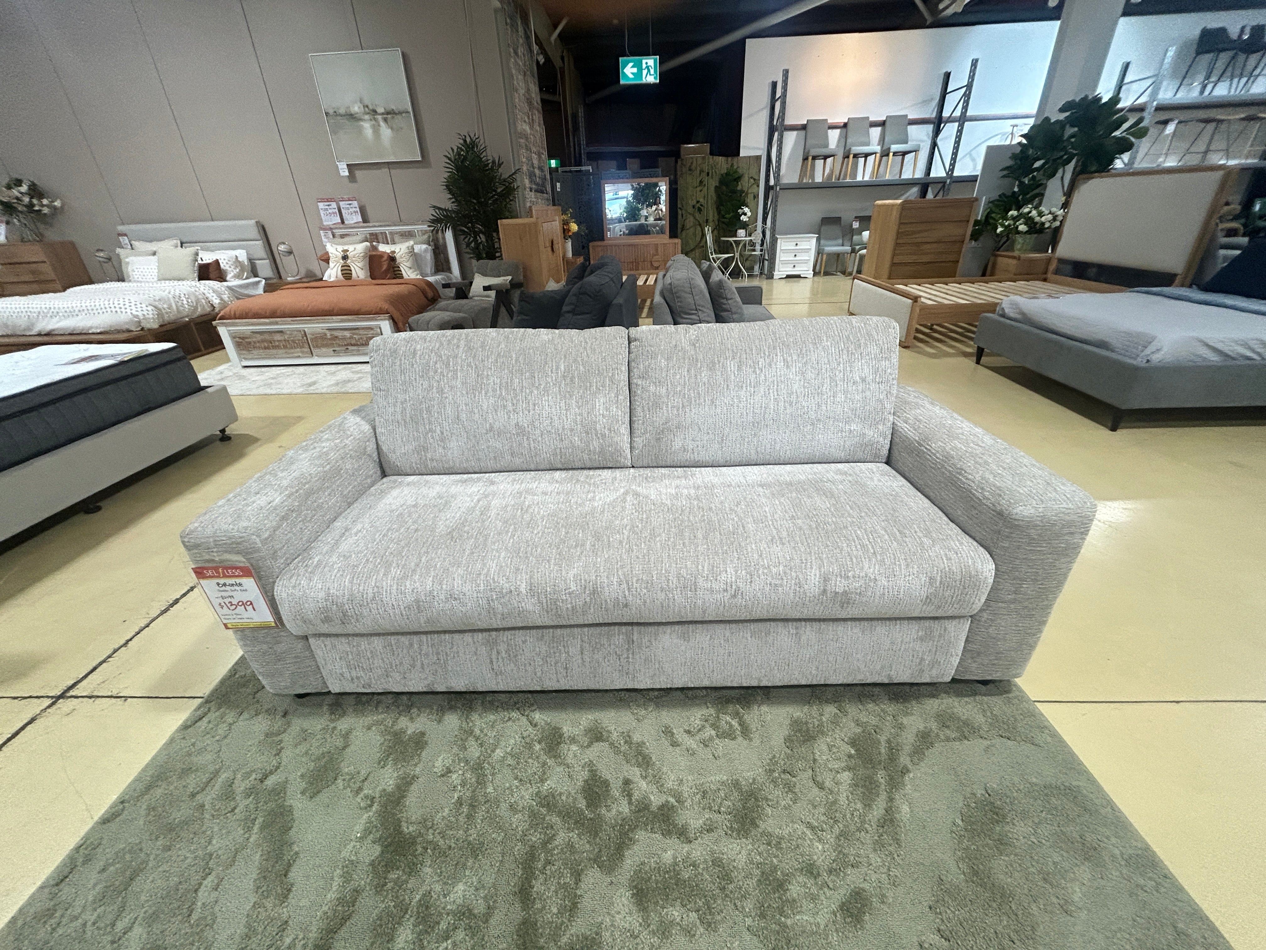 BRONTE SOFA BED - STONE