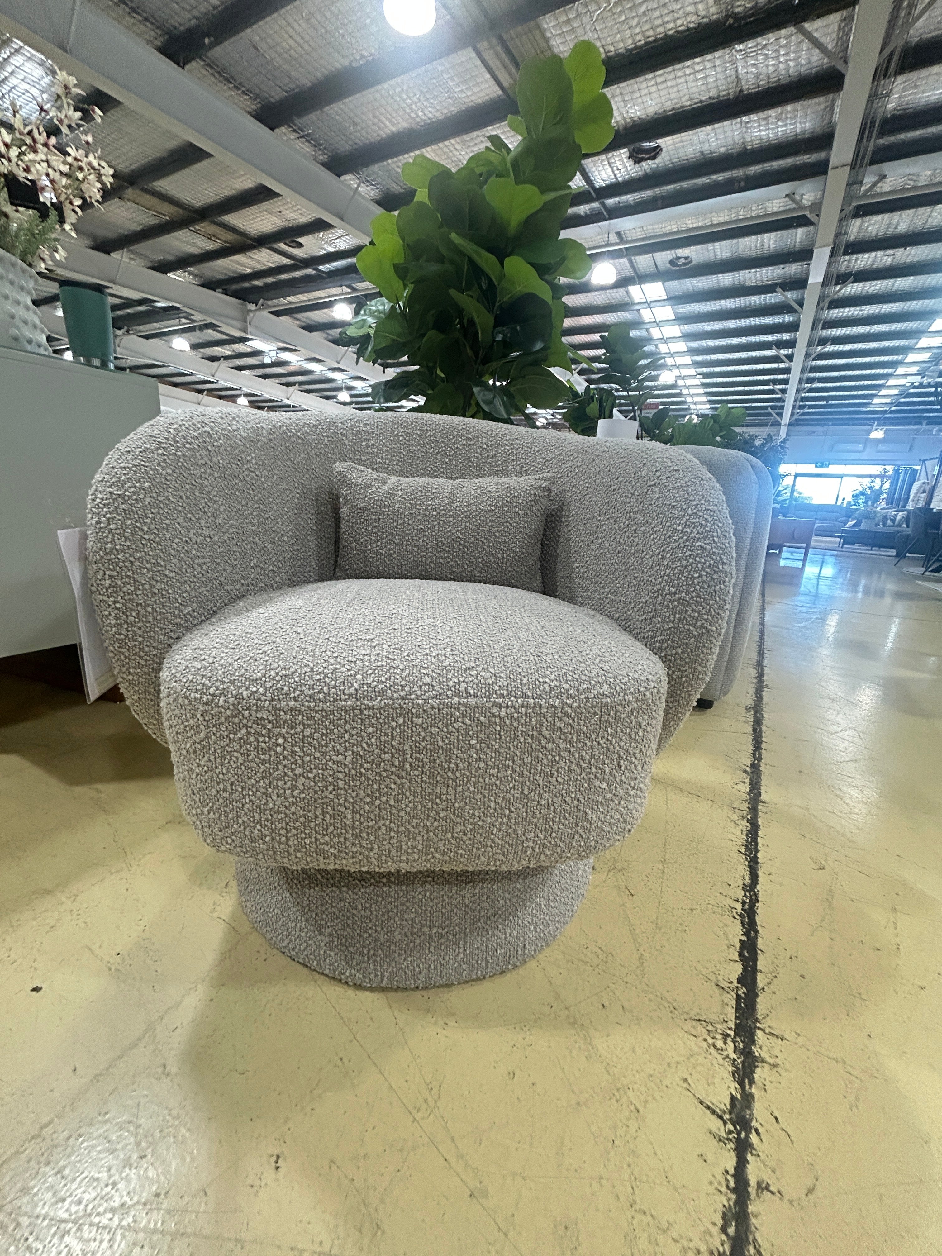Selena Swivel Chair Stone