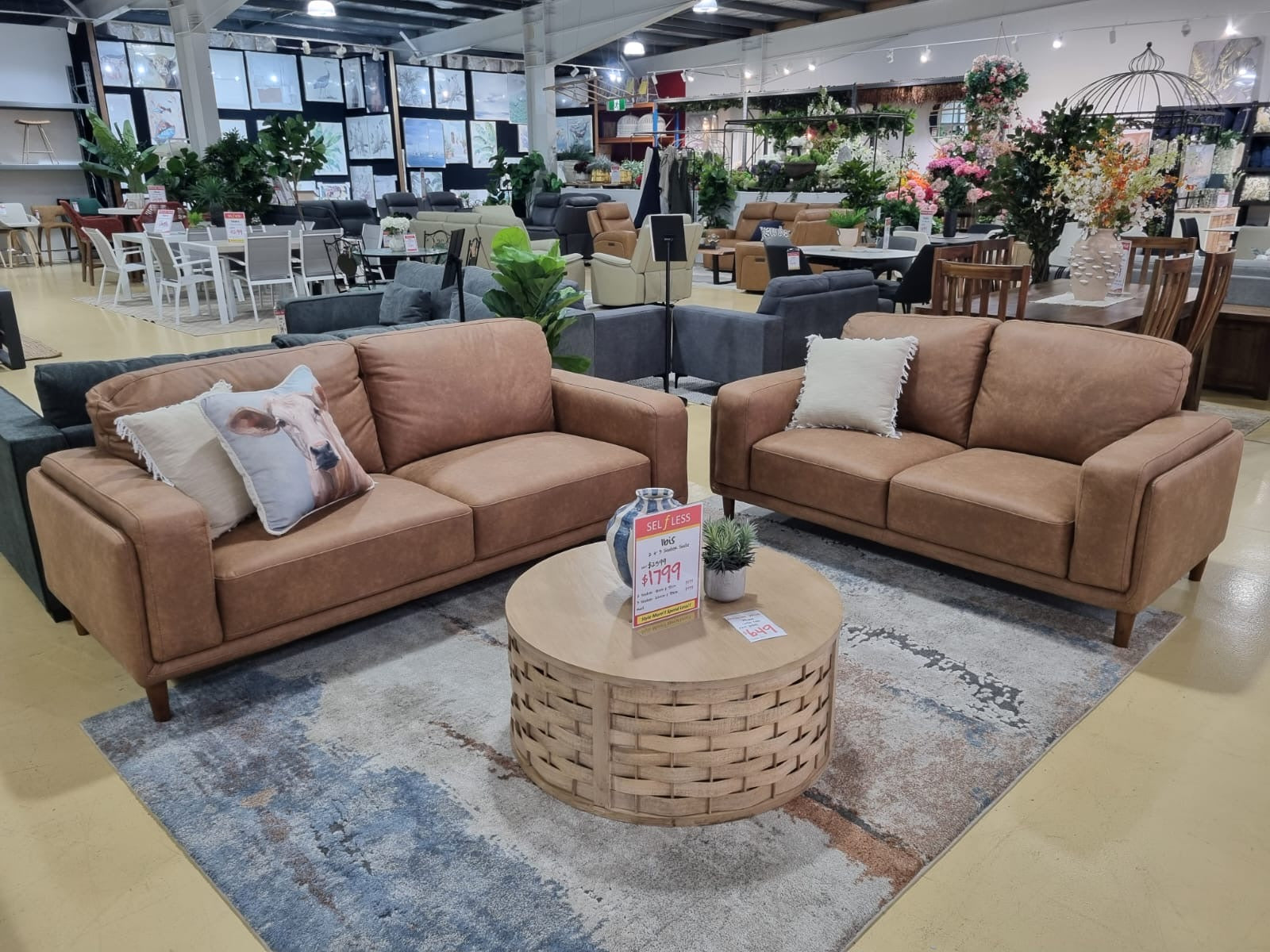 IBIS 2 +3 SEATER SUITE - RUST