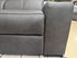 LUGANO Corner Leather Lounge - Charcoal