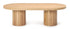 MALIBU Oval Coffee Table - Natural