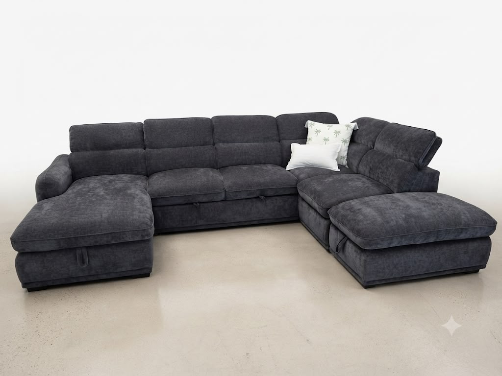 VENICE LHF LIFT UP CHAISE - CHARCOAL