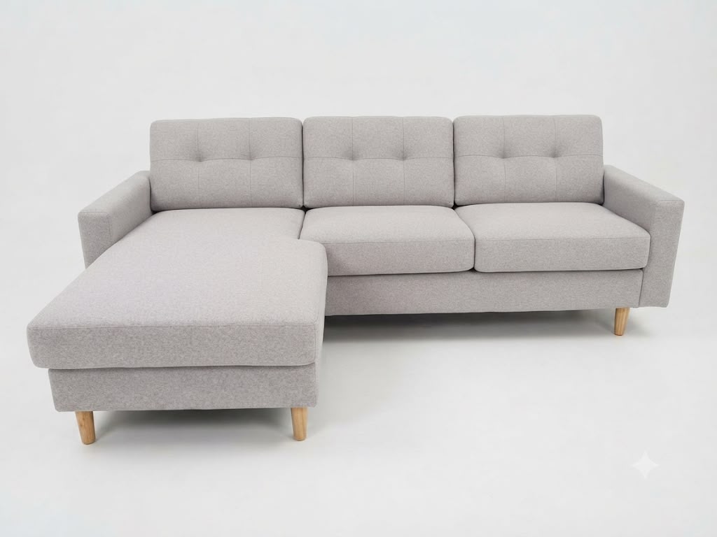 KELSEY Reversable Chaise Lounge - Oatmeal
