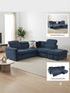 ALBANE LHF CHAISE - BLUE