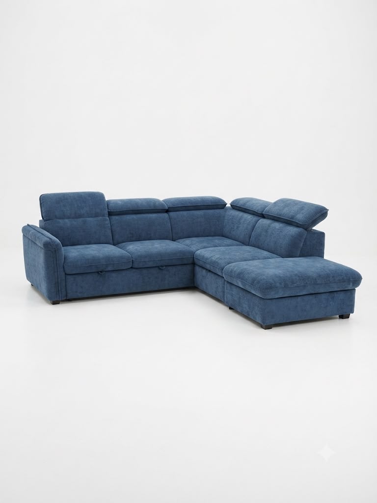 ALBANE LHF CHAISE - BLUE