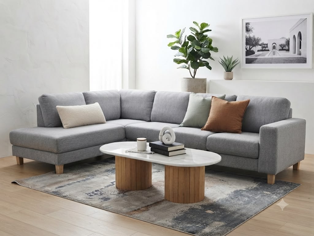 MANNING LHF CHAISE - GREY