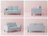 NEBRASKA 2 & 3 SEATER SUITE - BLUE