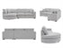 FINLEY LHF CHAISE LOUNGE - SALT & PEPPER