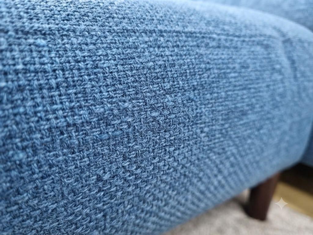 Marlowe 3 Seater Fabric Lounge - Indigo