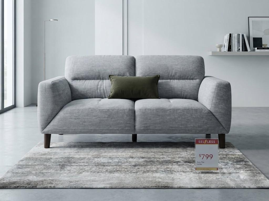 Marlowe 3+2 Seater Fabric Lounge - Pewter
