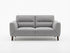Marlowe 2 Seater Fabric Lounge - Pewter