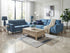 Marlowe 2 Seater Fabric Lounge -Indigo
