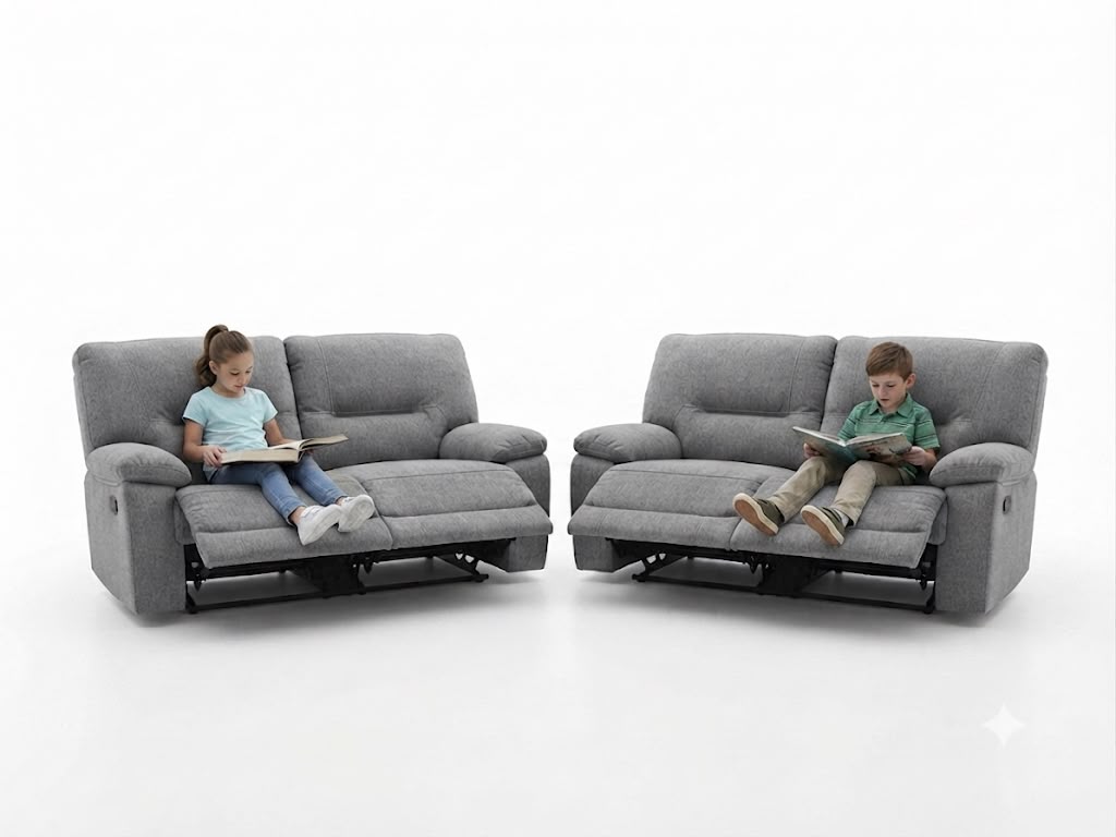 CONCORD 2 Seater Recliner - Grey