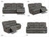 CONCORD 3 Seater Recliner - Grey