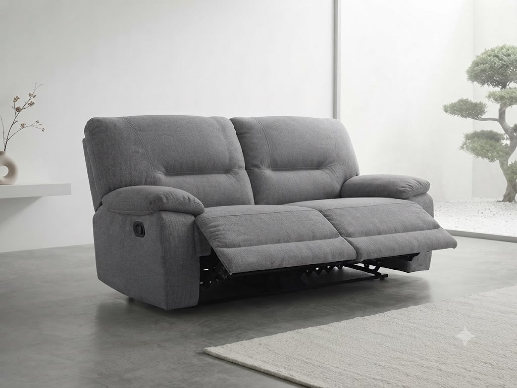 CONCORD 2 Seater Recliner - Grey