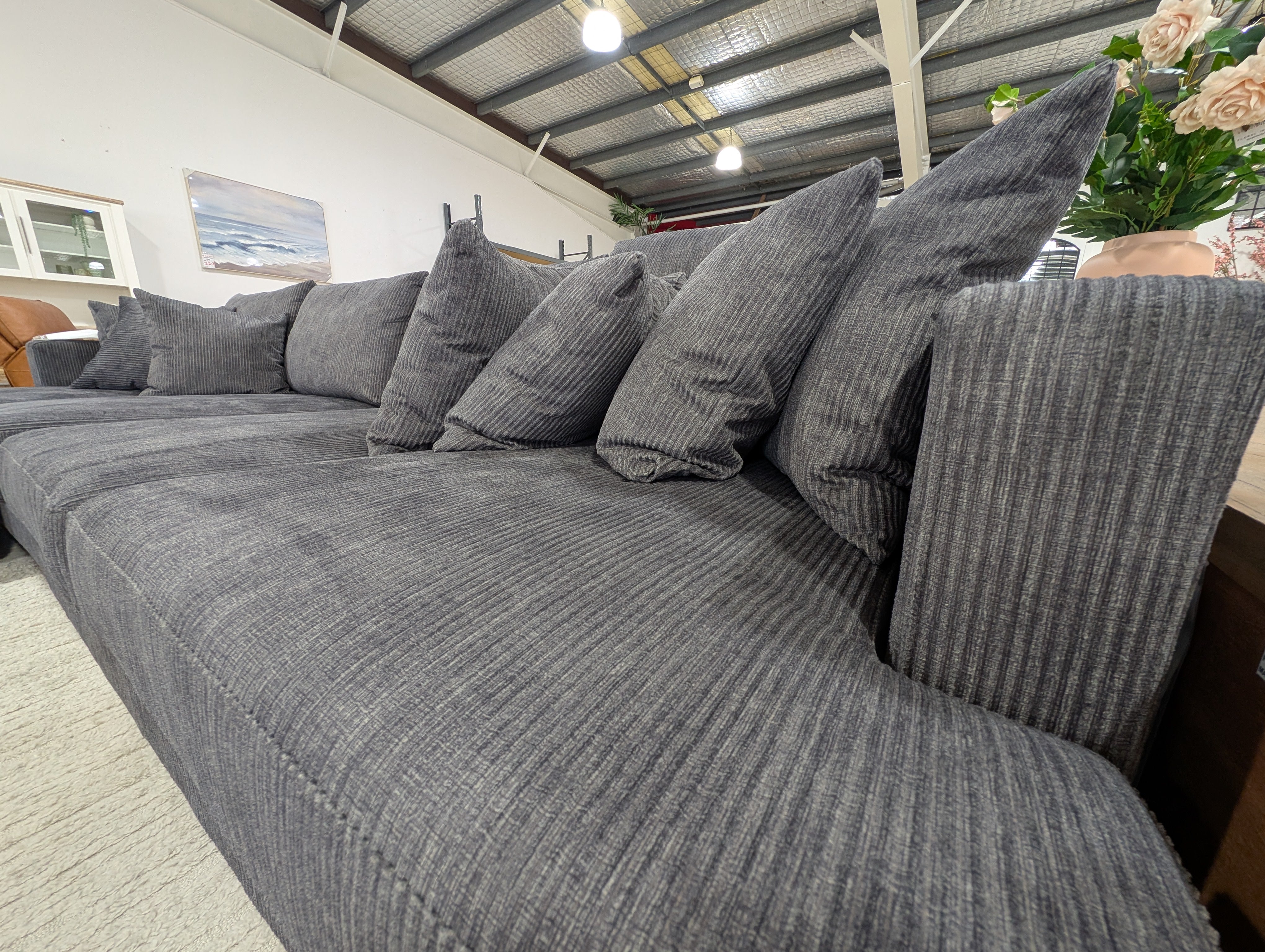 URBAN Modular Lounge Dark Grey Corduroy