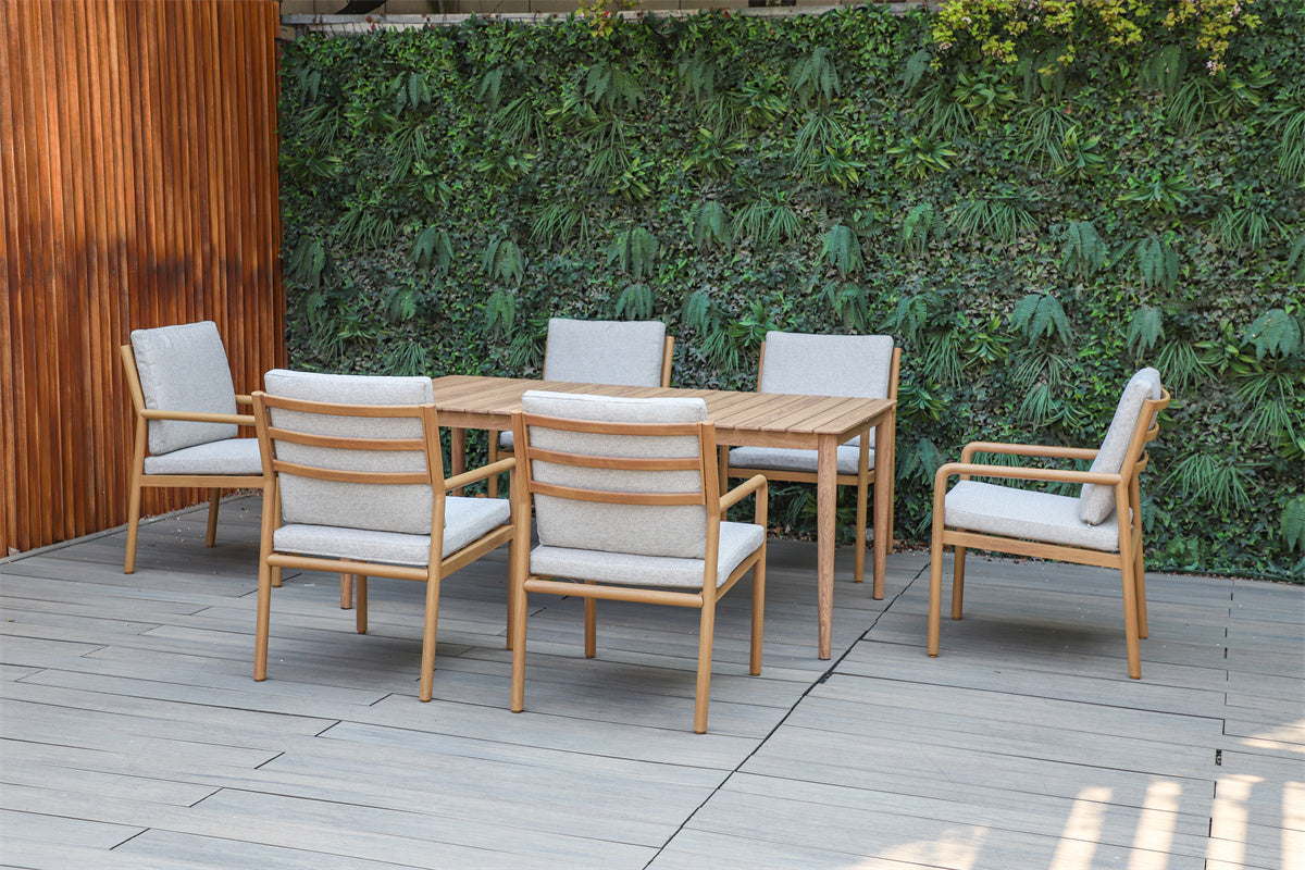 YUKON 7 PC Outdoor Dining Set