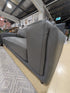 ZEPLIN 3 Seater Leather Lounge - Grey