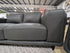 ZEPLIN 3 Seater Leather Lounge - Grey