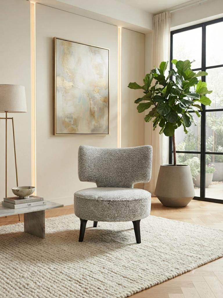 APOLLO OCCASIONAL CHAIR - MARBLE