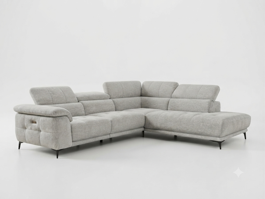 BERLIN LHF CHAISE 3 SEATER - STONE