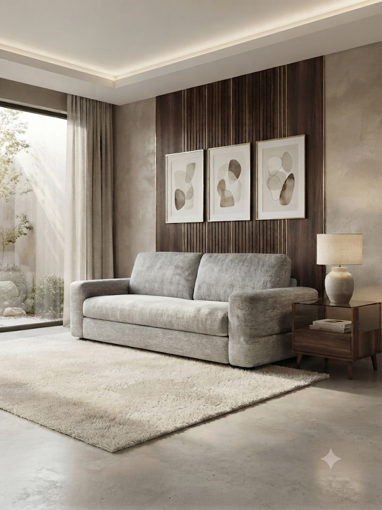BRONTE SOFA BED - STONE