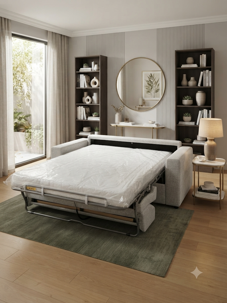 BRONTE SOFA BED - STONE