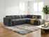 HARLEY RHF CHAISE ELEC SLIDING SOFA BED - DARK GREY