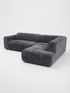 HARLEY LHF CHAISE ELEC SLIDING SOFA BED - DARK GREY