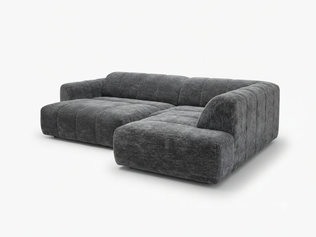 HARLEY LHF CHAISE ELEC SLIDING SOFA BED - DARK GREY