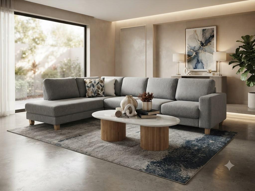 MANNING LHF CHAISE - GREY