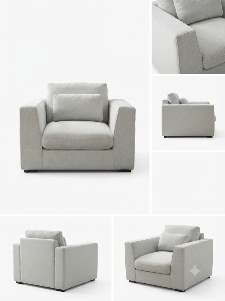 NOOSA 1 Seater -Oatmeal
