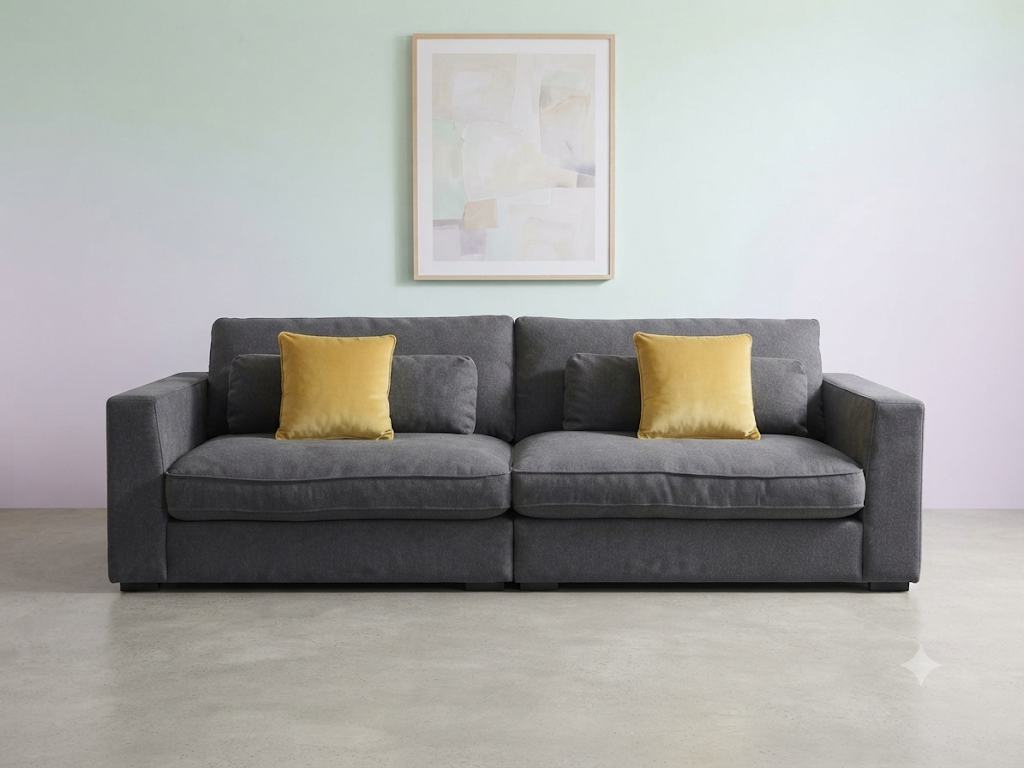 NOOSA 4 Seater Sofa - Dark Grey