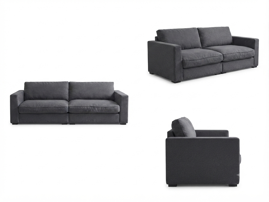 NOOSA 4 Seater Sofa - Dark Grey
